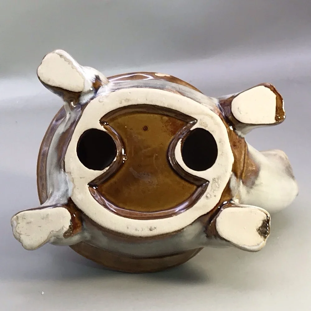 Ceramic Turtle Figurine Green With‎ Beautiful Shell 5